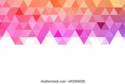 Light Multicolor vector low poly template. Shining illustration, which consist of triangles. The polygonal design can be used for your web site.