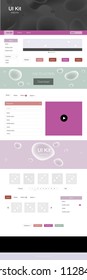 Light Multicolor vector Material Design Kit with liquid shapes. Shining curly illustration in marble style with gradient. Beautiful layout for websites, landing pages.
