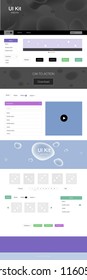 Light Multicolor vector Material Design Kit with liquid shapes. Shining curly illustration in marble style with gradient. This template you can use for websites.