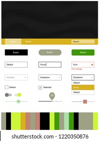 Light Multicolor vector Material Design Kit with liquid shapes. Colorful illustration in abstract memphis style with gradient. Modern template for your landing page.