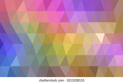 Light Multicolor vector modern geometrical abstract background. Texture, new background. Geometric background in Origami style with gradient. 