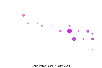 Light Multicolor vector modern geometrical circle abstract background. Dotted texture template. Geometric pattern in halftone style with gradient. 