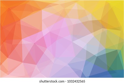 Light Multicolor vector modern geometrical abstract background. Texture, new background. Geometric background in Origami style with gradient. 