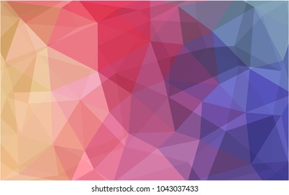 Light Multicolor vector modern geometrical abstract background. Texture, new background. Geometric background in Origami style with gradient. 