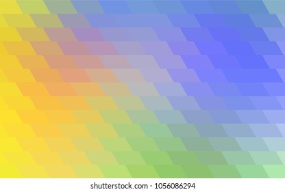Light Multicolor vector modern geometrical background. Abstract template. Geometric pattern in square style with gradient.