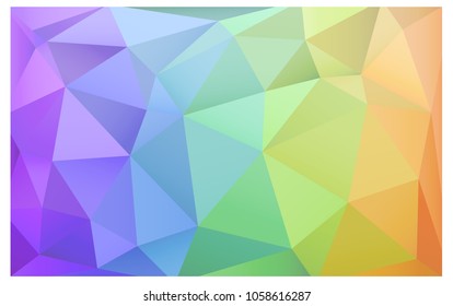 Light Multicolor vector modern geometrical abstract background. Texture, new background. Geometric background in Origami style with gradient. 
