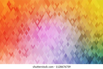 Light Multicolor vector modern geometrical background. Abstract template. Geometric pattern in square style with gradient.