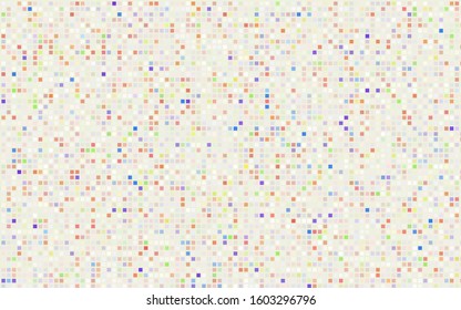 Light Multicolor vector modern geometrical background. Abstract template. Geometric pattern in square style with gradient.