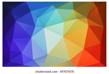 Light Multicolor vector modern geometrical abstract background. Texture, new background. Geometric background in Origami style with gradient. 