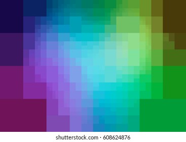 Light Multicolor vector modern geometrical abstract background. Texture template. Geometric pattern in Origami style with gradient. 