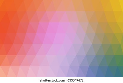 Light Multicolor vector modern geometrical abstract background. Texture, new background. Geometric background in Origami style with gradient. 