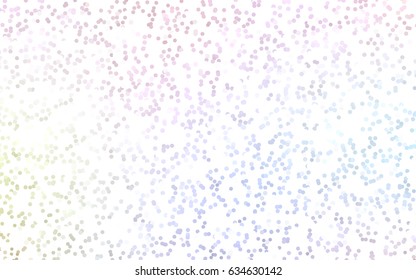 Light Multicolor vector modern geometrical circle abstract background. Dotted texture template. Geometric pattern in halftone style with gradient. 
