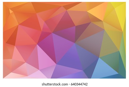 Light Multicolor vector modern geometrical abstract background. Texture, new background. Geometric background in Origami style with gradient. 
