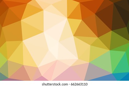 Light Multicolor vector modern geometrical abstract background. Texture, new background. Geometric background in Origami style with gradient. 
