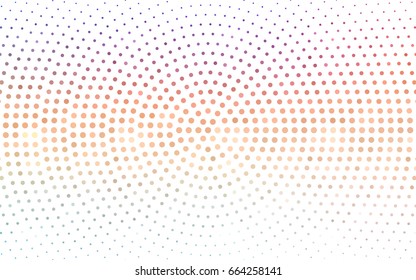 Light Multicolor vector modern geometrical circle abstract background. Dotted texture template. Geometric pattern in halftone style with gradient. 