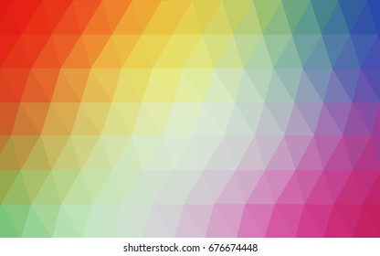 Light Multicolor vector modern geometrical abstract background. Texture, new background. Geometric background in Origami style with gradient. 