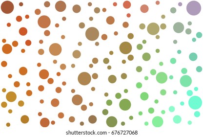 Light Multicolor vector modern geometrical circle abstract background. Dotted texture template. Geometric pattern in halftone style with gradient. 