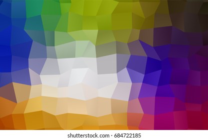 Light Multicolor vector modern geometrical background. Abstract template. Geometric pattern in square style with gradient.