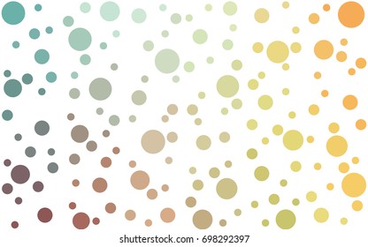 Light Multicolor vector modern geometrical circle abstract background. Dotted texture template. Geometric pattern in halftone style with gradient. 