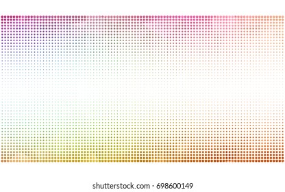 Light Multicolor vector modern geometrical circle abstract background. Dotted texture template. Geometric pattern in halftone style with gradient. 