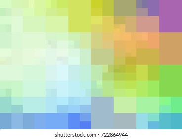 Light Multicolor vector modern geometrical abstract background. Texture template. Geometric pattern in Origami style with gradient. 