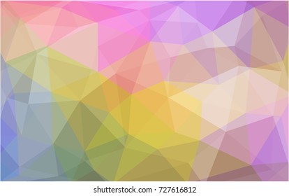 Light Multicolor vector modern geometrical abstract background. Texture, new background. Geometric background in Origami style with gradient. 