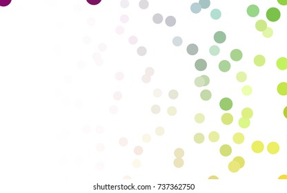 Light Multicolor vector modern geometrical circle abstract background. Dotted texture template. Geometric pattern in halftone style with gradient. 