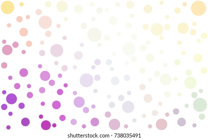 Light Multicolor vector modern geometrical circle abstract background. Dotted texture template. Geometric pattern in halftone style with gradient. 