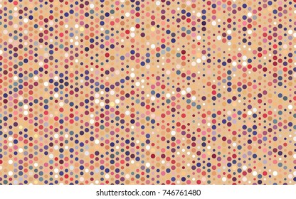 Light Multicolor vector modern geometrical circle abstract background. Dotted texture template. Geometric pattern in halftone style with gradient. 