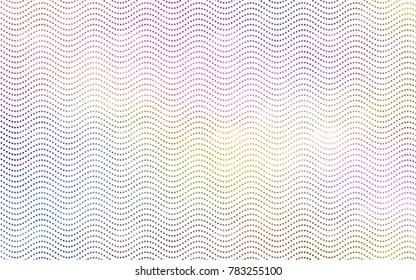 Light Multicolor vector modern geometrical circle abstract background. Dotted texture template. Geometric pattern in halftone style with gradient. 
