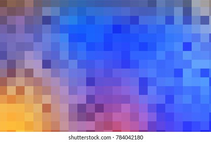 Light Multicolor vector modern geometrical background. Abstract template. Geometric pattern in square style with gradient.