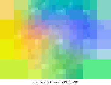 Light Multicolor vector modern geometrical abstract background. Texture template. Geometric pattern in Origami style with gradient. 