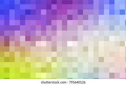 Light Multicolor vector modern geometrical background. Abstract template. Geometric pattern in square style with gradient.
