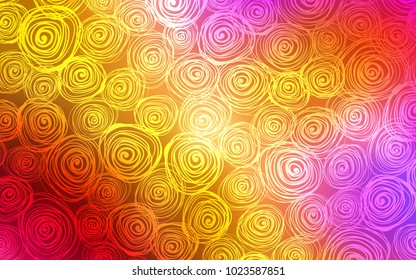 Light Multicolor vector natural abstract design. A completely new color illustration in doodle style with roses. The textured pattern can be used for website.