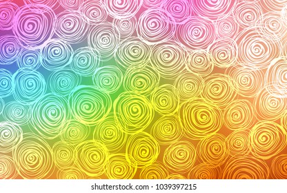 Light Multicolor vector natural abstract template. A completely new color illustration in doodle style with roses. Brand-new design for your business.