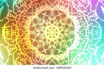 Light Multicolor vector natural abstract pattern. Doodle illustration made by child in Origami style with gradient. Brand-new design for your business.