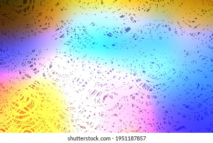 Light Multicolor vector natural abstract template. Doodle illustration of roses in Origami style with gradient. The completely new template can be used for your brand book.