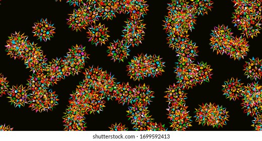 Light Multicolor vector natural artwork with flowers. Colorful flowers in natural style on simple background. Best design for your business.