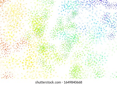 Light Multicolor vector natural backdrop with leaves. An elegant bright illustration with leaves in Natural style. A new texture for your wallpaper design.