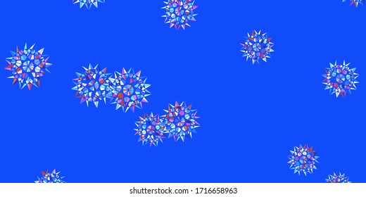 Light Multicolor vector natural backdrop with flowers. Simple design with flowers on abstarct background. Brand new business design.