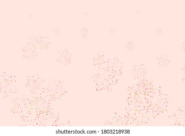 Light Multicolor vector natural backdrop with flowers. Illustration with colorful abstract doodle flowers. Elegant pattern for your brand book.