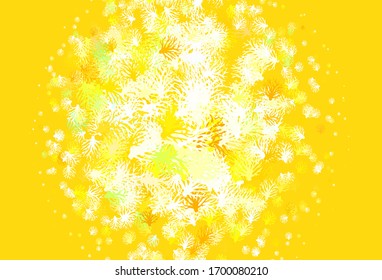 Light Multicolor vector natural background with branches. Illustration with doodles on abstract template. Brand new design for your business.