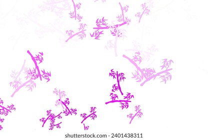 Light Multicolor vector natural background with branches. Modern abstract illustration with leaves and branches. New template for your brand book.
