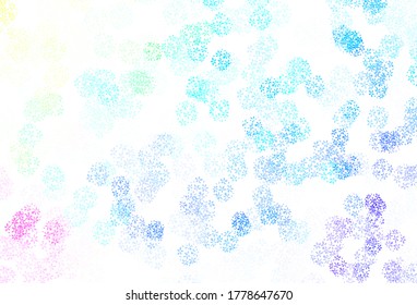 Light Multicolor vector natural pattern with leaves. Glitter abstract illustration with doodles and leaves. Pattern for heads of websites, designs.