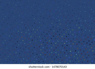 Light Multicolor vector pattern with ABC symbols. Blurred design in simple style with signs of alphabet. Pattern for booklets, leaflets of education.