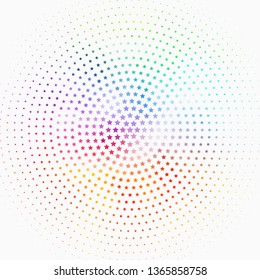 Light Multicolor vector pattern with abstract stars. Modern geometric abstract illustration with stars. Pattern for wrapping gifts.