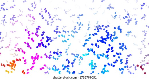 Light multicolor vector pattern with abstract shapes. Modern abstract illustration with gradient random forms. Simple illustration for your web site.