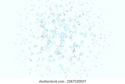 Light Multicolor vector pattern with artificial intelligence network. Shining colorful illustration with real structure of AI. Smart design for promotion of bid data.