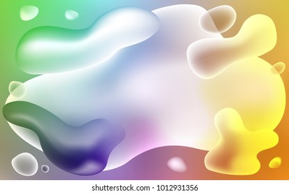 Light Multicolor vector pattern with bent ribbons. A completely new color illustration in memphis style. A completely new template for your business design.