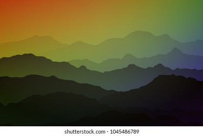 Light Multicolor vector pattern with bent ribbons. A vague circumflex abstract illustration with gradient. A completely new template for your business design.